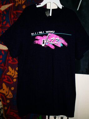 wfmu fm radio 91.1 jazz new jersey usa 25" s woman tee - jazz indie rock punk